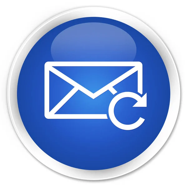 E-posta kutsal kişilerin resmi sigorta primi düğmesini mavi Yenile — Stok fotoğraf