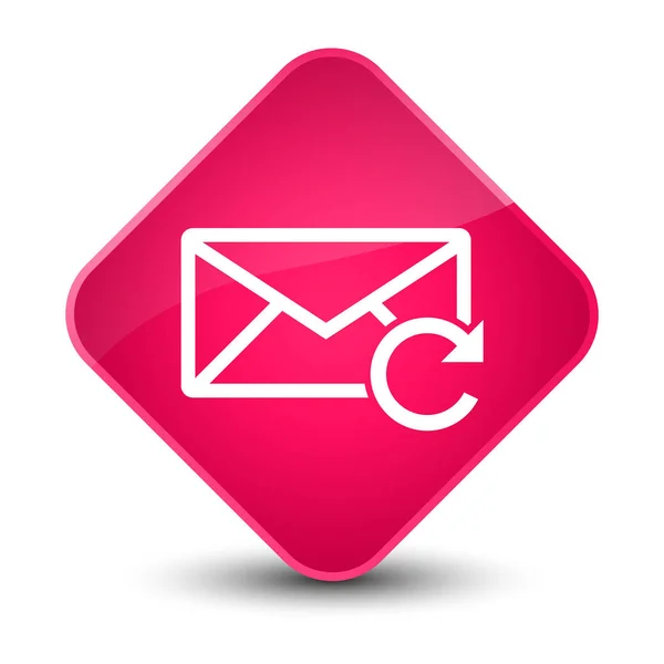 E-post ikonen elegant rosa diamant knappen Uppdatera — Stockfoto