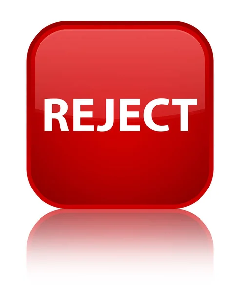 Reject special red square button — Stock Photo, Image