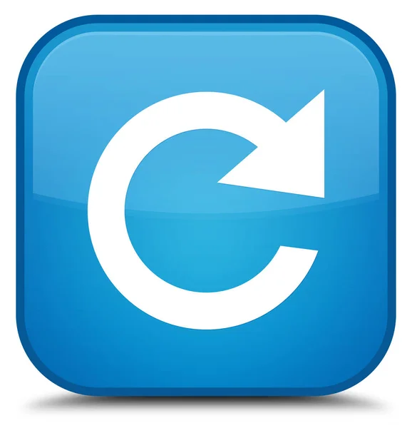 Otočit ikonu speciální azurová modrá čtvercové tlačítko Odpovědět — Stock fotografie