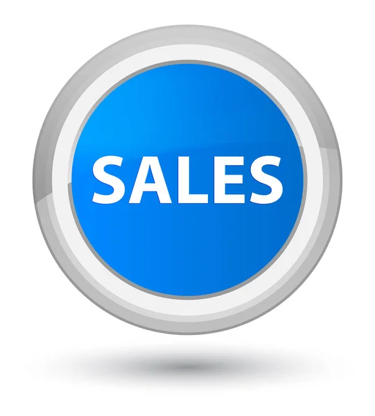 Prodej prime azurová modrá kulaté tlačítko — Stock fotografie