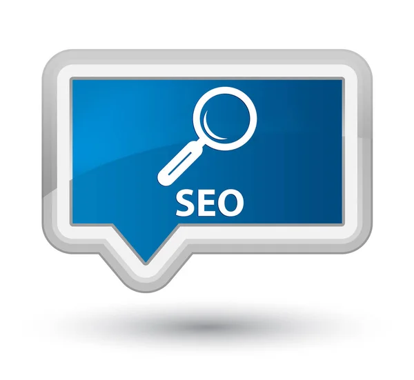 Seo prime blue banner button — Stock Photo, Image