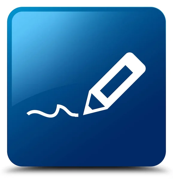 Symbol anmelden blauer quadratischer Knopf — Stockfoto