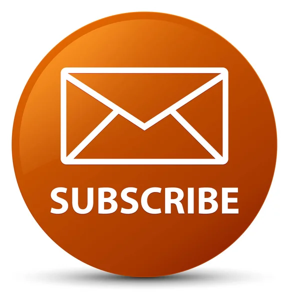 Subscribe (email icon) brown round button