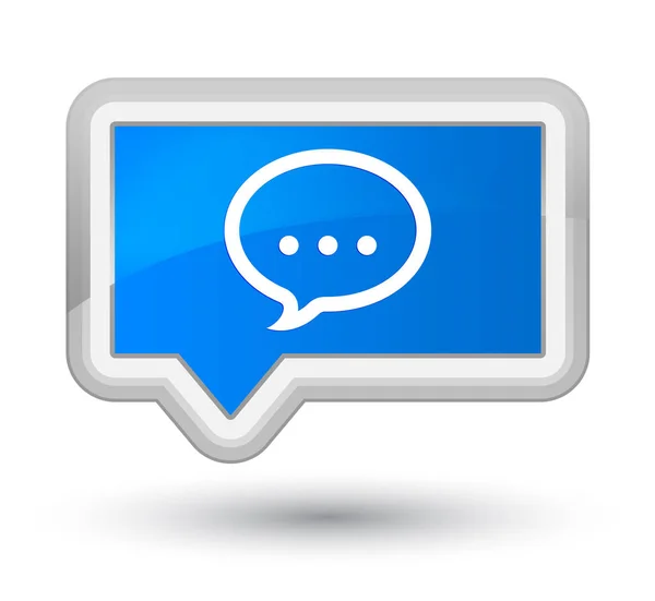 Talk icon prime cyan blue banner button — Stock Photo, Image