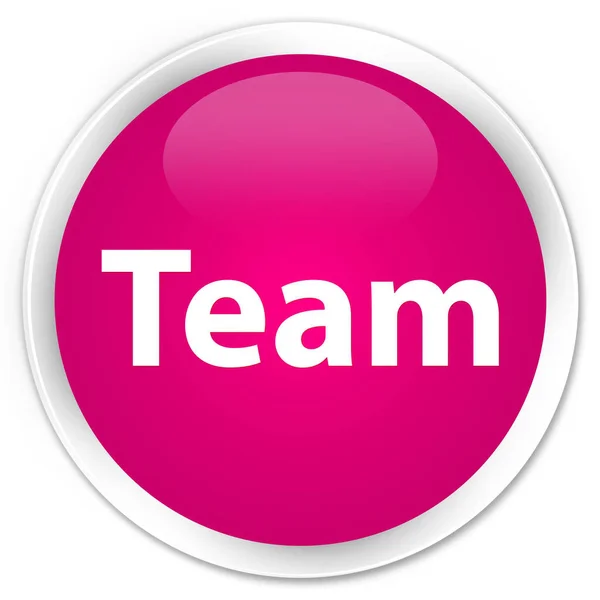 Team premium rosa runder Knopf — Stockfoto
