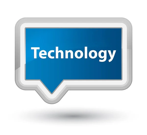 Technology prime blue banner button — Stock Photo, Image