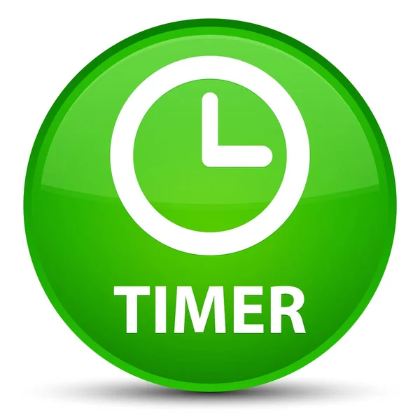 Speciale groene ronde toets timer — Stockfoto