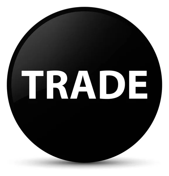 Handel svart rund knapp — Stockfoto