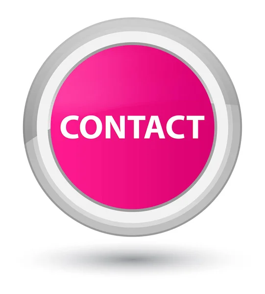 Contact prime pink round button — Stock Photo, Image