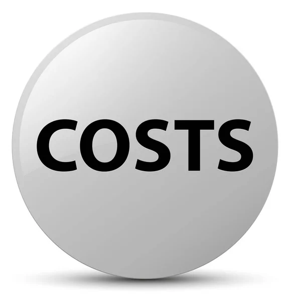 Costs white round button — Stock Photo, Image