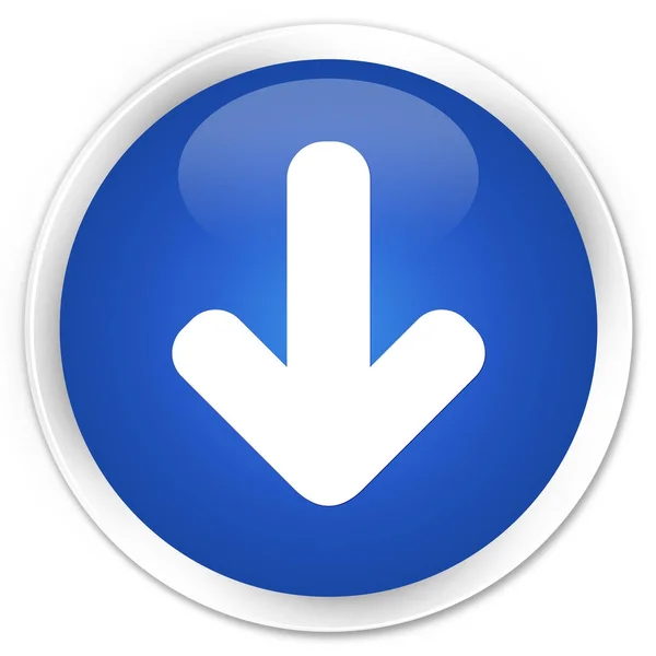 Значок со стрелкой премиум синей круглой кнопки — стоковое фото