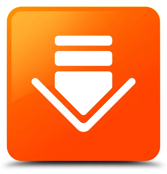 Pobierz ikony pomarańczowy przycisk kwadratowy — Zdjęcie stockowe