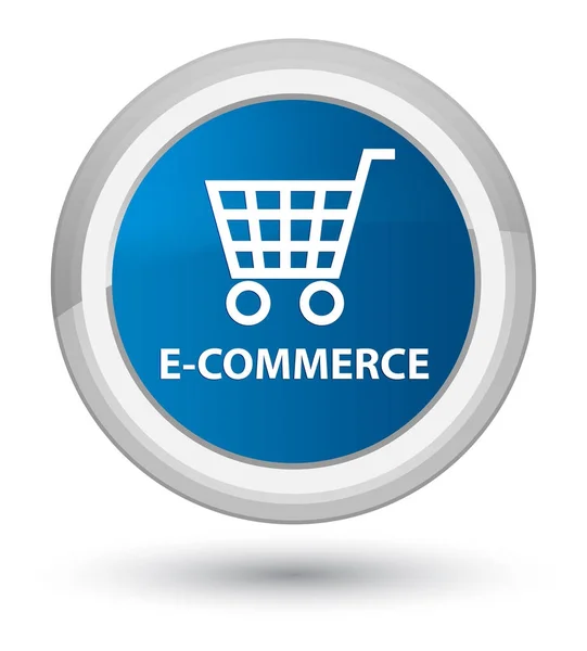 E-commerce prime blue round button — Stock Photo, Image