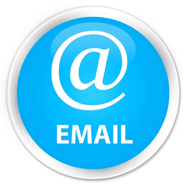 E-posta (adresi simgesi) sigorta primi camgöbeği mavi yuvarlak düğmesi — Stok fotoğraf