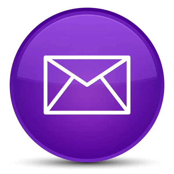 Icône email bouton rond violet spécial — Photo