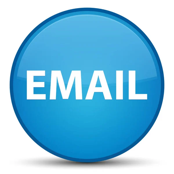 Email special cyan blue round button — Stock Photo, Image