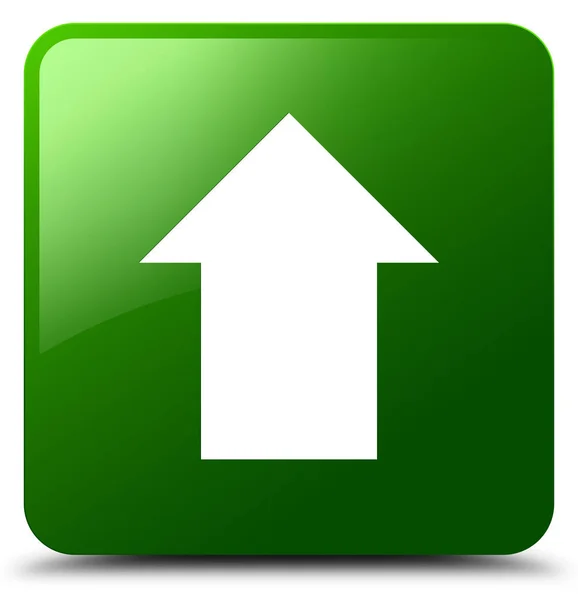 Odeslat tlačítko čtvereček ikonu zelené šipky — Stock fotografie