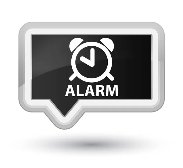 Alarm prime black banner button — Stock Photo, Image