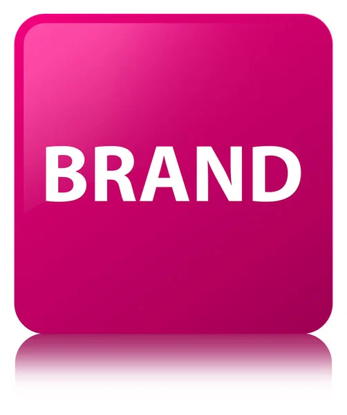 Marke rosa quadratischer Knopf — Stockfoto