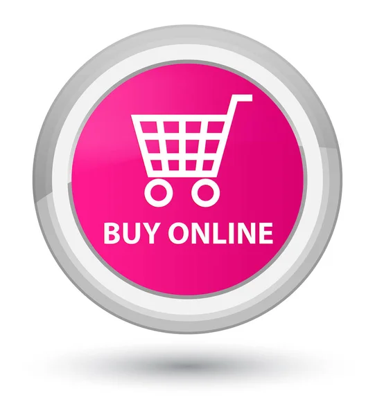 Buy online prime pink round button — Stock Photo, Image