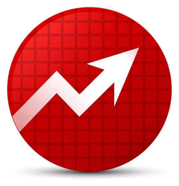 Business graph icon red round button — Stock Photo, Image