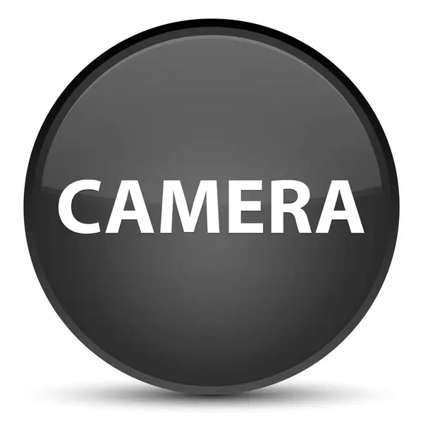 Ειδικό μαύρο στρογγυλό κουμπί κάμερας — Φωτογραφία Αρχείου