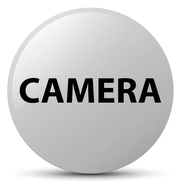 Camera white round button — Stock Photo, Image