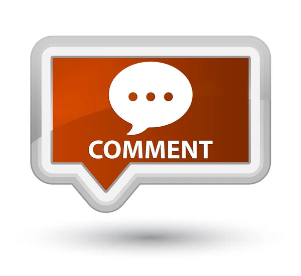 Comment (conversation icon) prime brown banner button