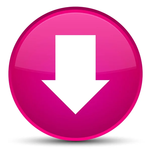 Звантажити піктограму зі стрілкою спеціальна рожева кругла кнопка — стокове фото