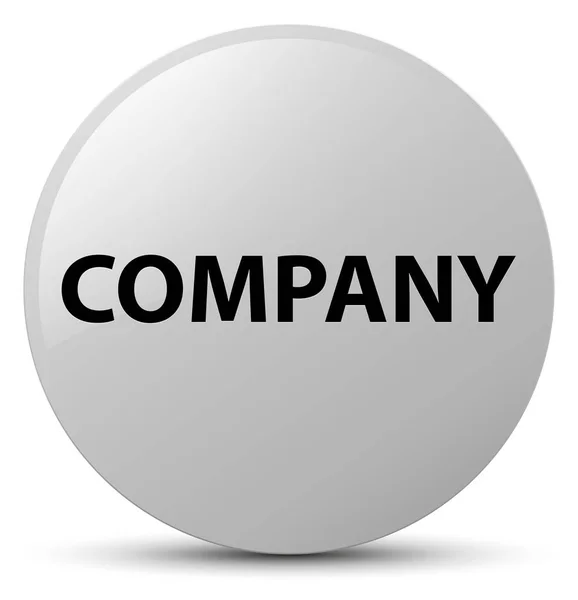 Company white round button — Stock Photo, Image