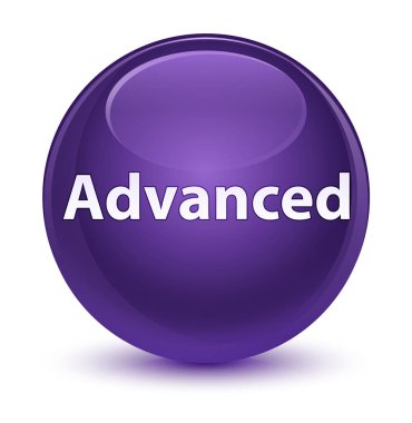 Cam gibi mor yuvarlak düğmesi gelişmiş