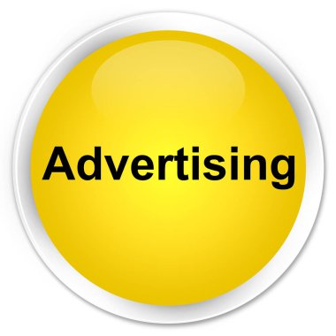 Reklam sigorta primi sarı yuvarlak düğmesi
