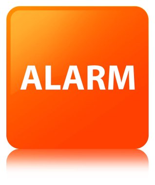 Alarm turuncu kare düğmesi