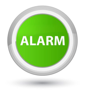 Alarm asal yumuşak yeşil yuvarlak düğmesi
