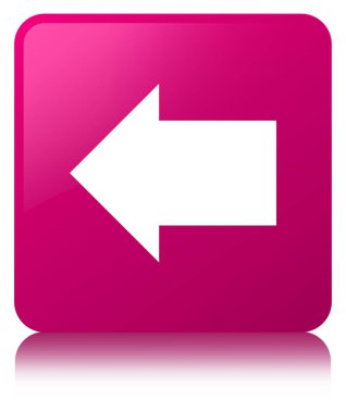 Geri ok simgesi pembe kare düğmesi