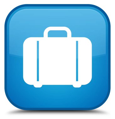 Çanta kutsal kişilerin resmi özel camgöbeği mavi kare düğme