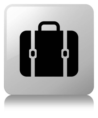 Çanta simgesi Beyaz kare düğme