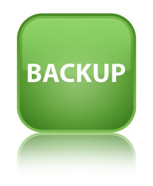 Yedek özel yumuşak yeşil kare düğmesini