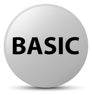 Temel beyaz yuvarlak düğmesi