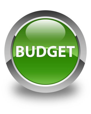 Bütçe parlak yumuşak yeşil yuvarlak düğme