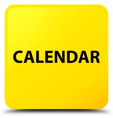 Takvim sarı kare düğme