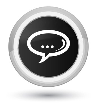 Sohbet simgesi ilk siyah yuvarlak düğmesi