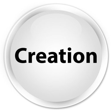 Premium beyaz oluşturma yuvarlak düğmesi