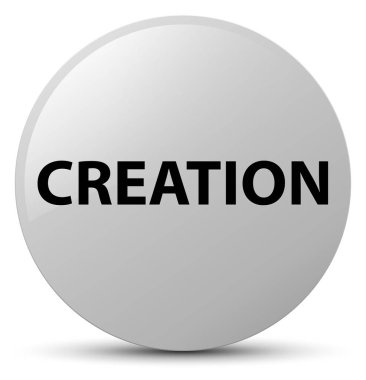 Beyaz oluşturma yuvarlak düğmesi