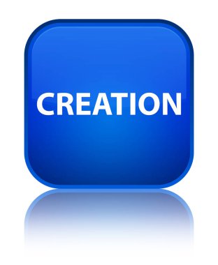 Oluşturma özel mavi kare düğme