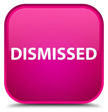 Görevden özel pembe kare düğme