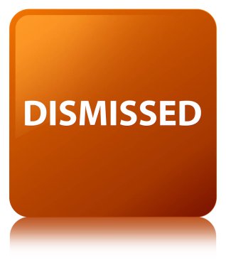 Görevden kahverengi kare düğme