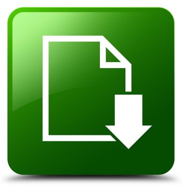 Belge simgesi yeşil kare düğme download