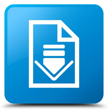Belge simgesi mavi mavi kare düğme download